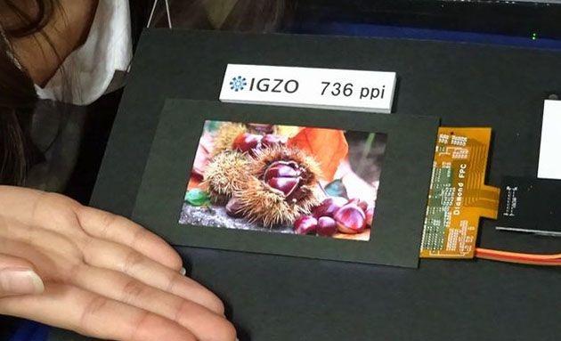 Densidad de píxeles panel IGZO