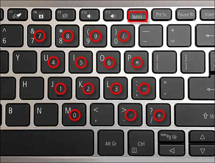 Cómo solucionar que el teclado números vez letras