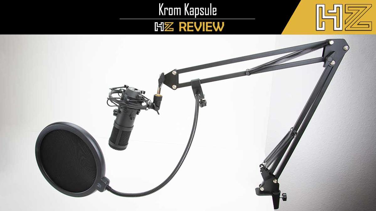 Kapsule Krom Microfono USB Profesional soporte de brazo Filtro pop