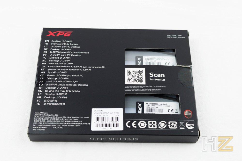 ADATA XPG Spectrix D60G embalaje
