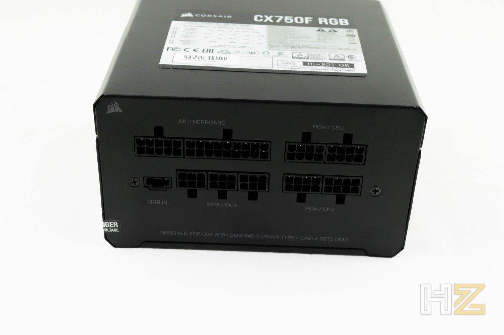 Corsair CX750F RGB conectores