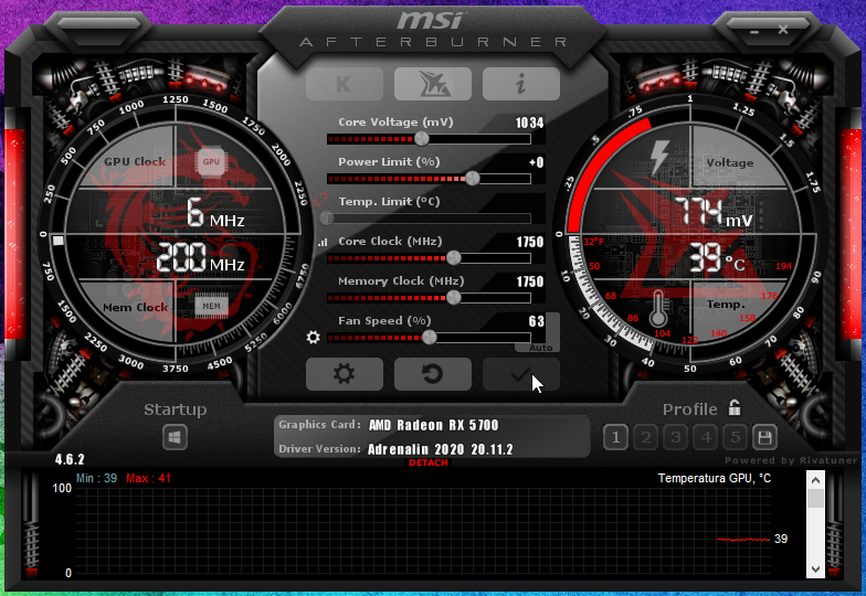 MSI Afterburner Controlar RPM Ventilador GPU 4