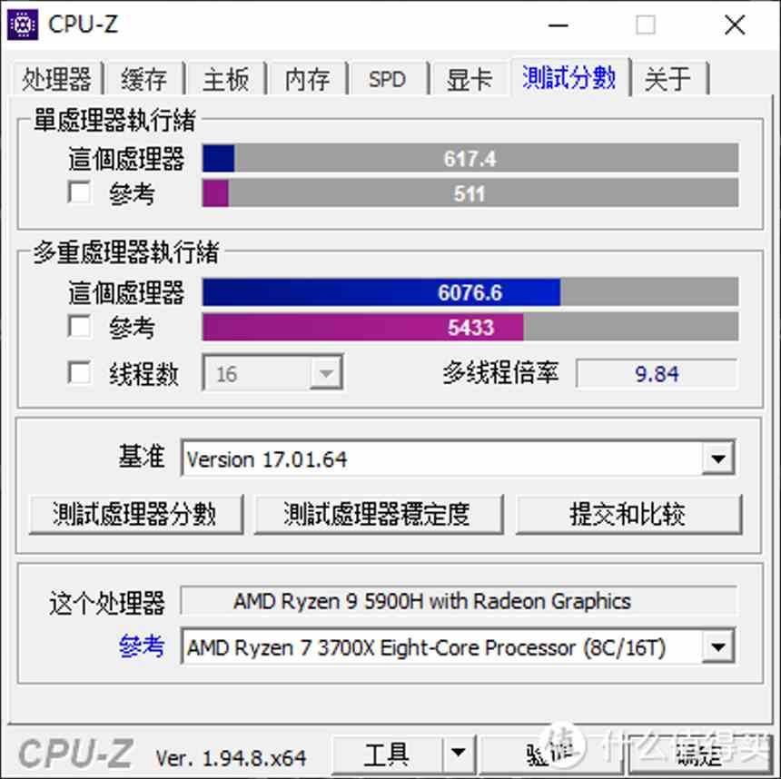 Ryzen 9 5900H benchmark