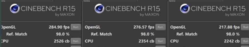 Cinebench R15 11900K 5800X 5700G