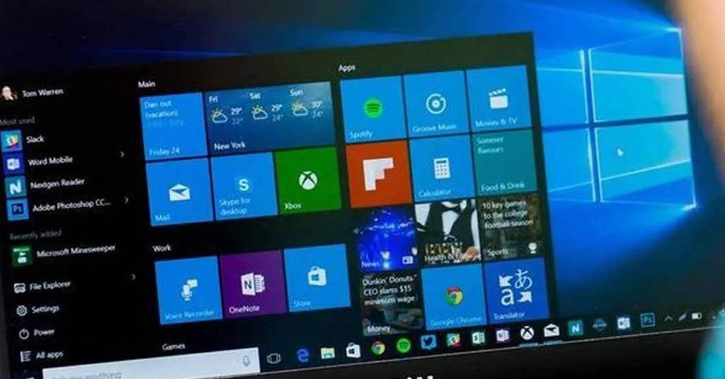 pantalla ordenador con Windows 10