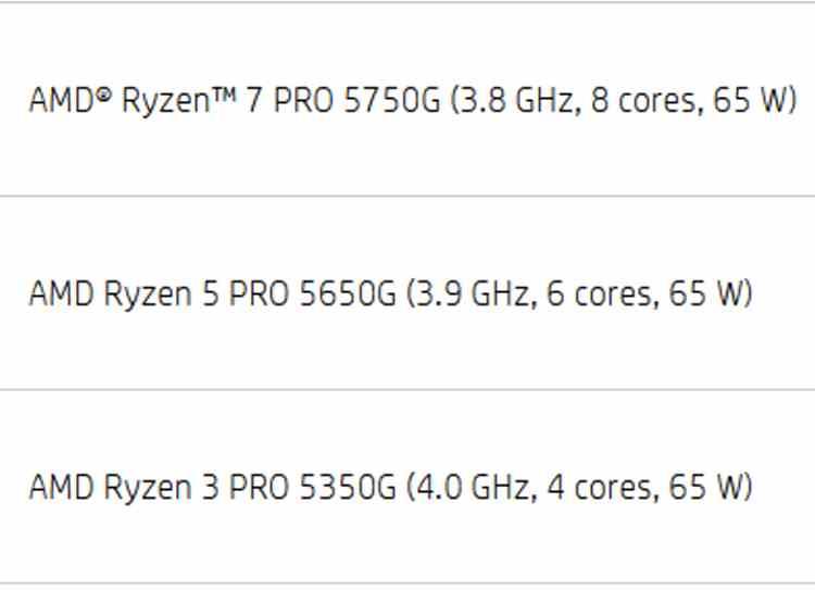 AMD Ryzen Pro 5000G