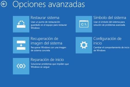 Options avancées pour Windows 10
