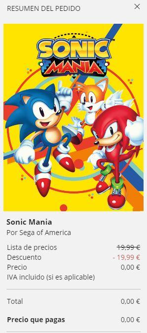 Sonic Mania gratis