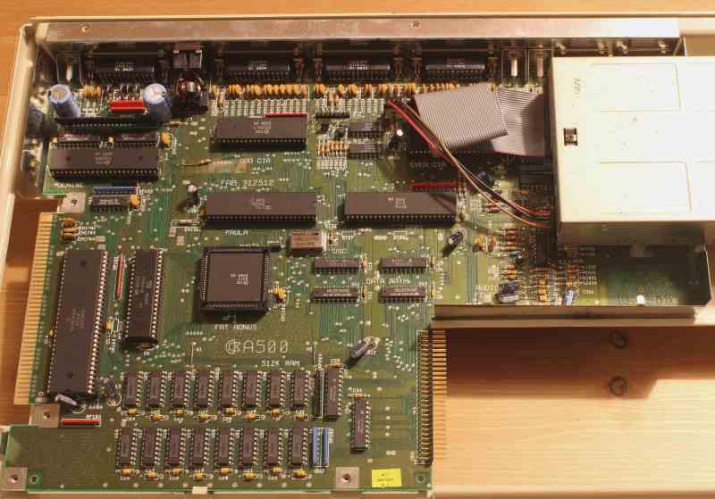 Amiga 500 inside