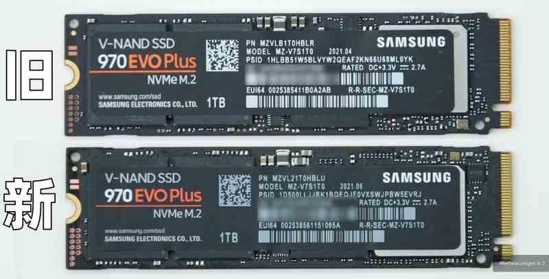 SSD 970 EVO Plus 2 versiones comparadas