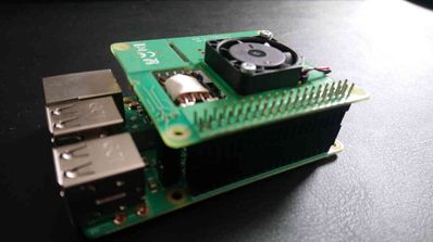 Raspberry Pi Poe modulo instalado