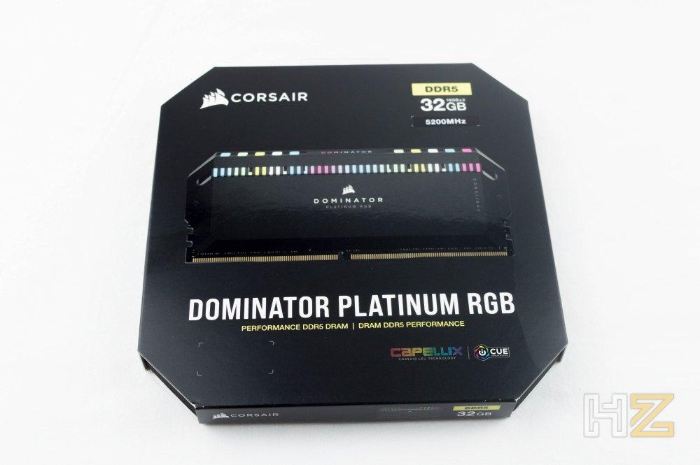CORSAIR Dominator Platinum RGB DDR5 embalaje
