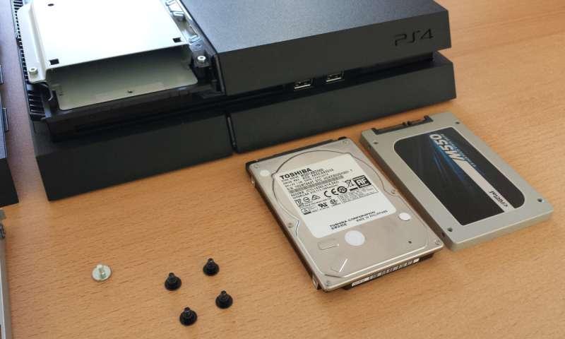 PS4 SSD HDD reemplazo