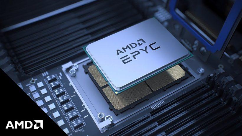 AMD EPYC Milan-X Render