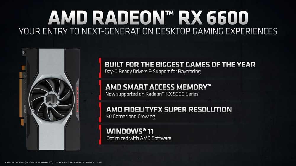 AMD Radeon RX 6600 oficial