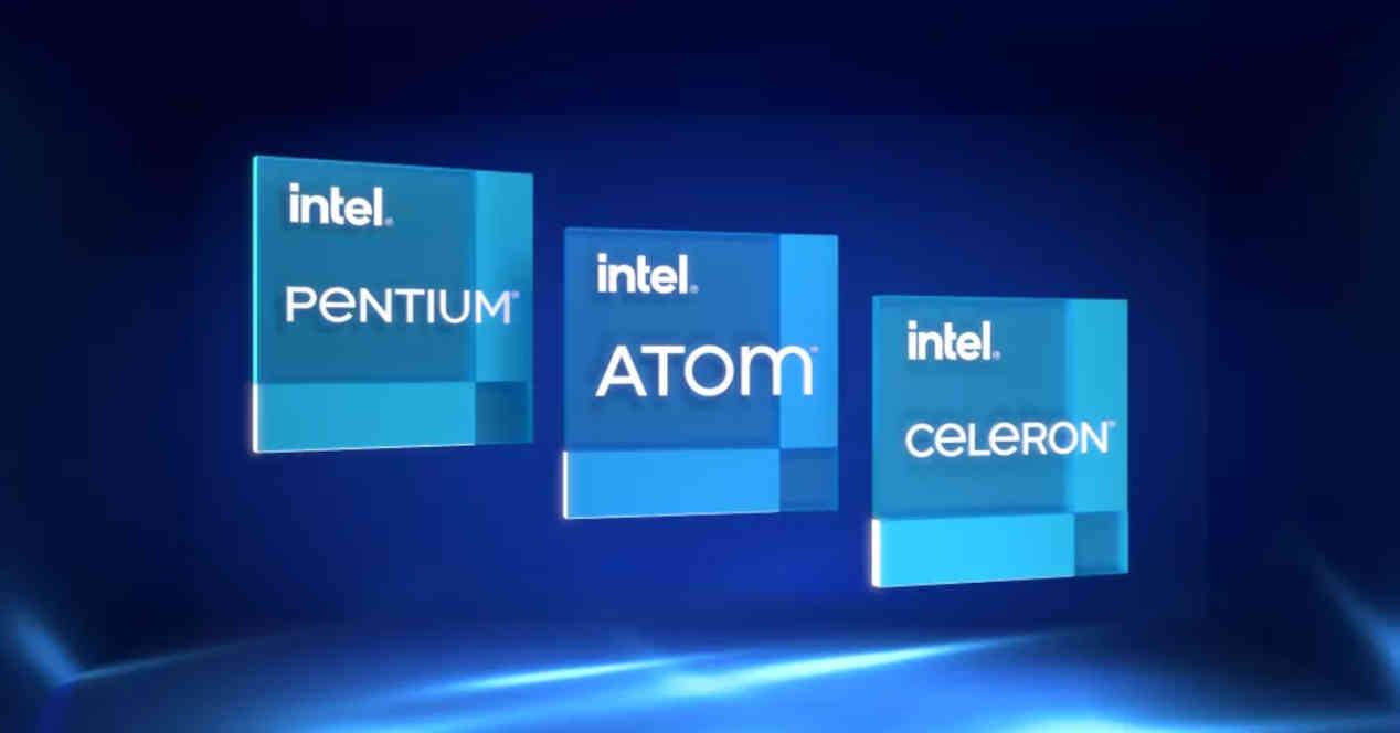 Intel Atom Celeron Pentium