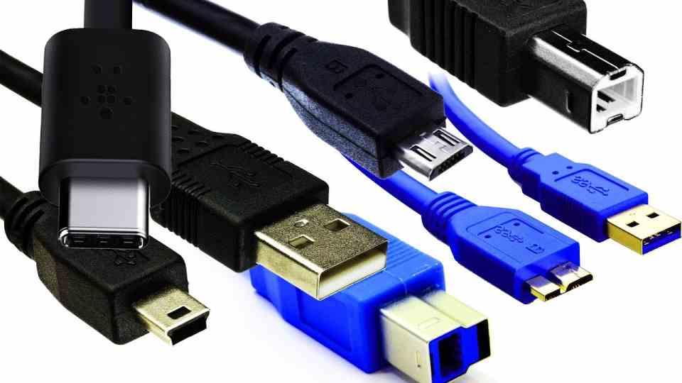 Différentes connexions USB
