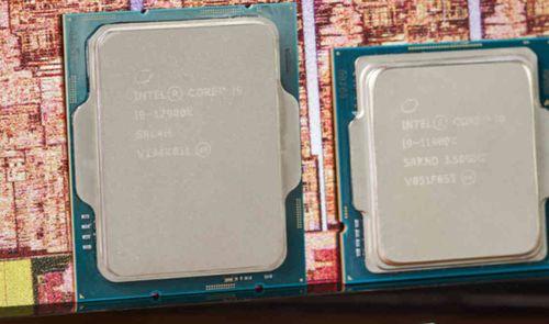 Intel core 12 11 tamaños