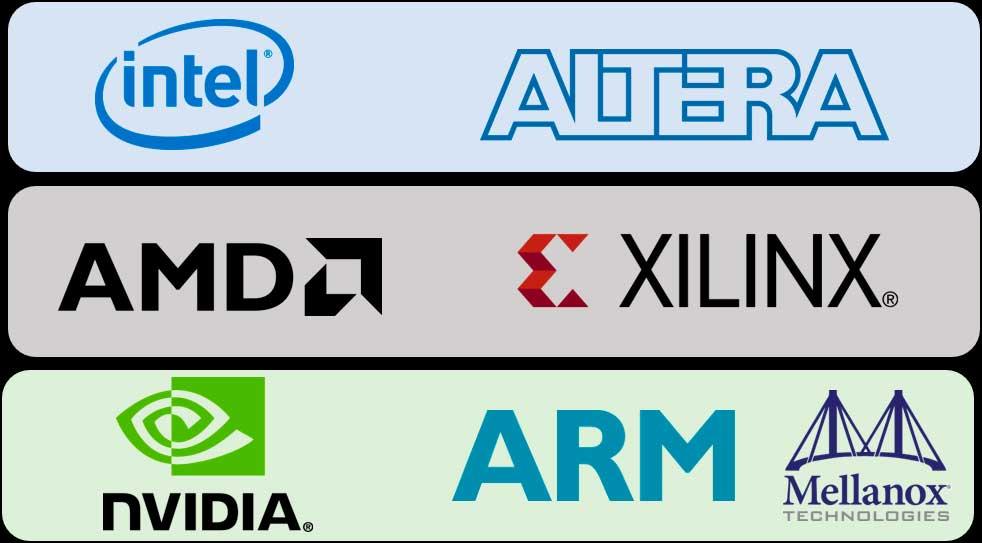 Intel-Altera-AMD-Xilinx-NVIDIA-ARM-Mellanox