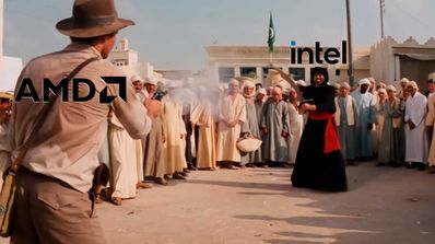 AMD vs Intel Cuchillo en tiroteo