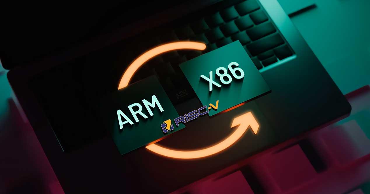 Intel-x86-arm-risc-v
