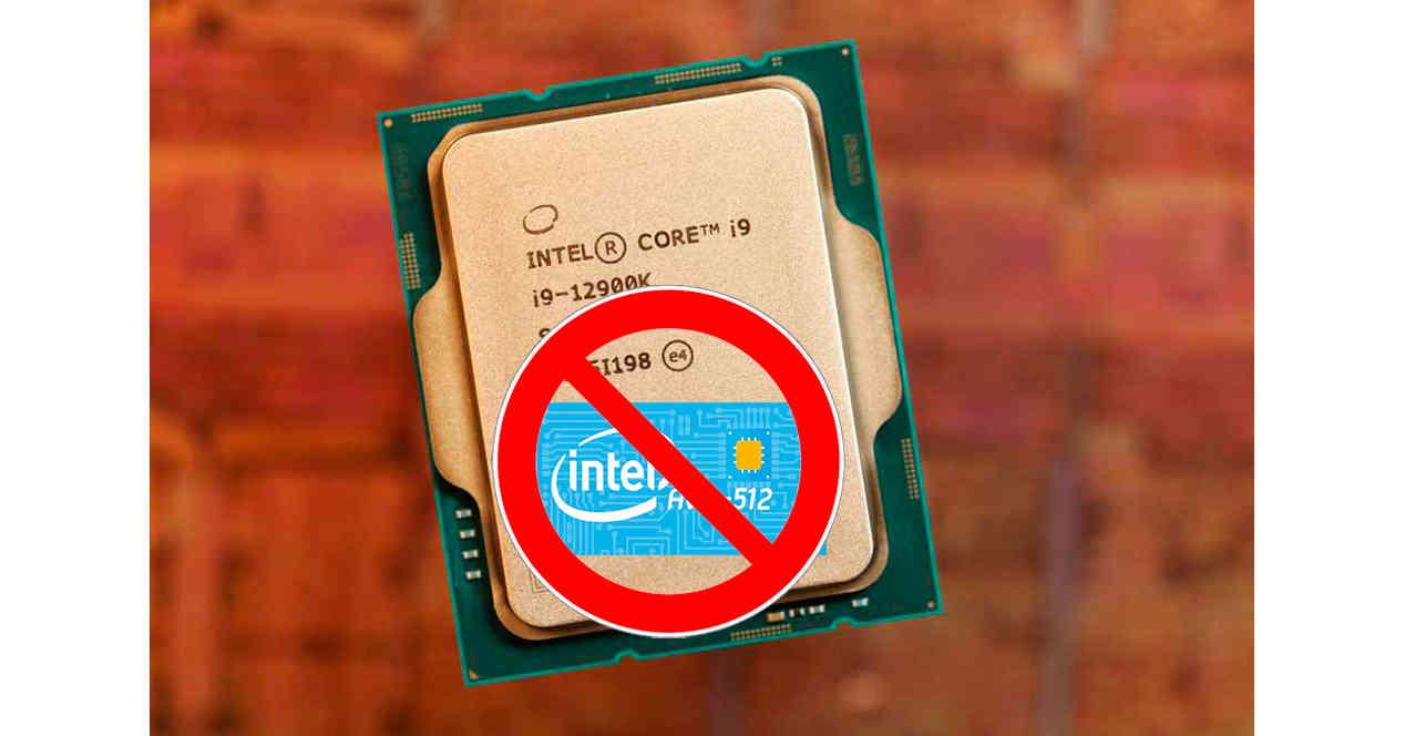 Eliminera AVX-512 Intel Core 12 Soporte