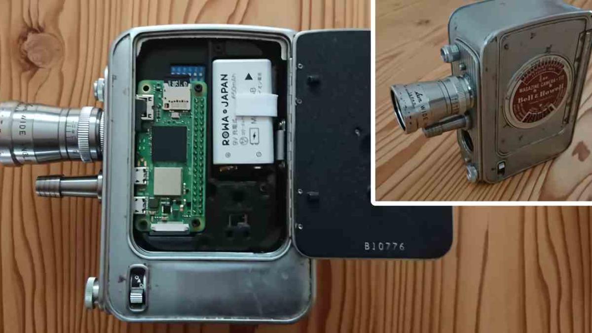 Este hack de Raspberry convierte una vieja cámara de carrete en