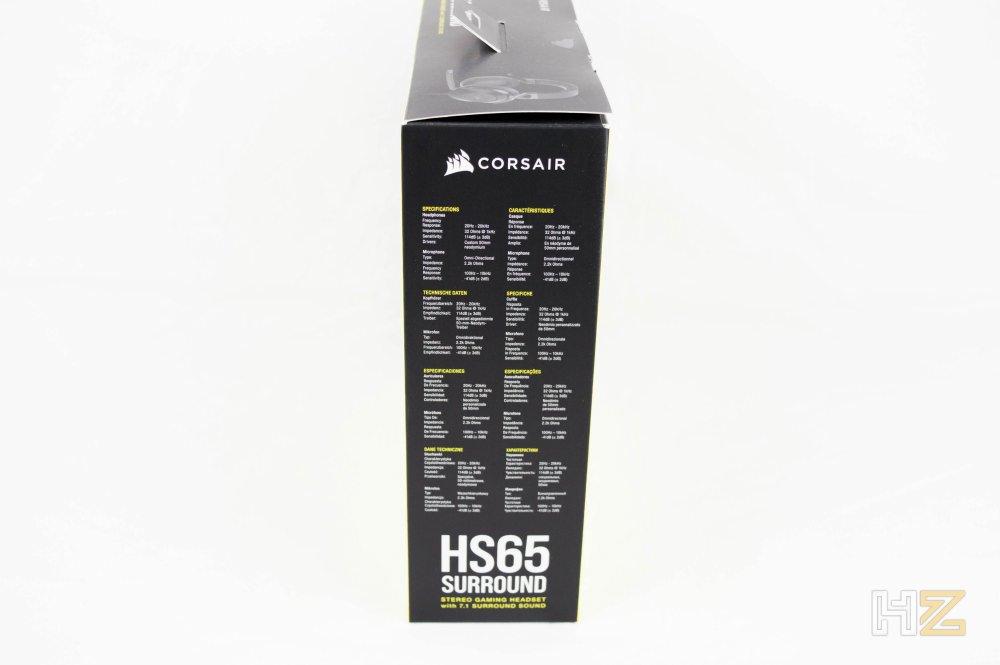 CORSAIR HS65 Surround embalaje