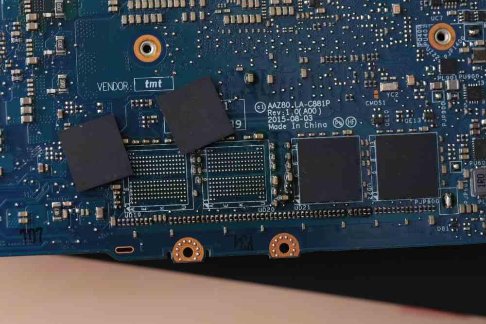 RAM Soldada placa portátil LPDDR5