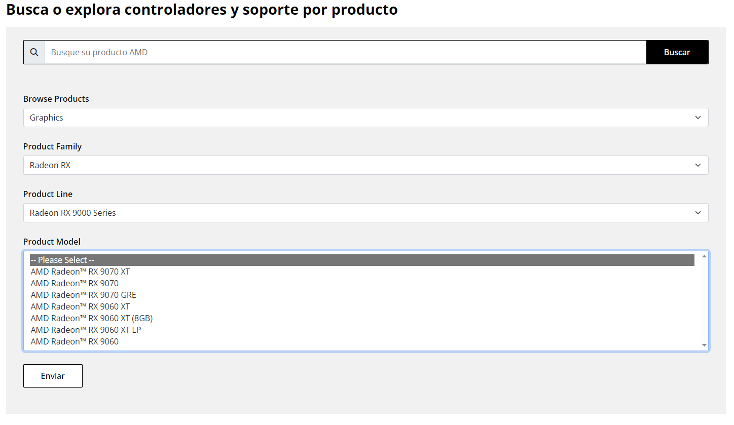 Descargar drivers tarjetas gráficas AMD