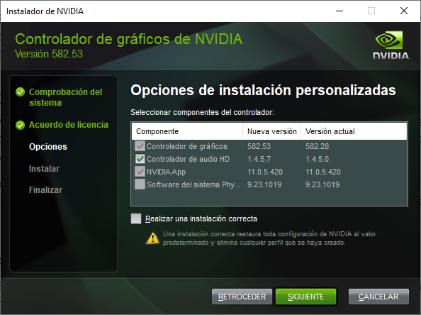 Desinstalar drivers NVIDIA