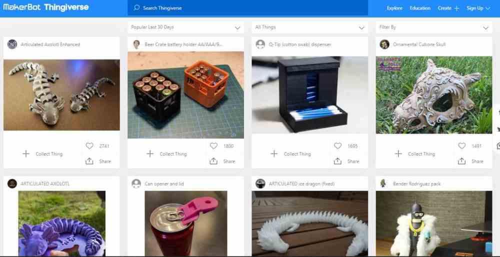 Thingiverse Mejores Librerias Online Impresoras 3D