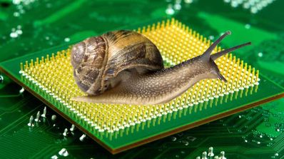 Procesador lento caracol