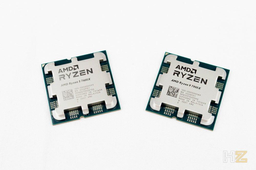 AMD Ryzen 7900X a 7600X