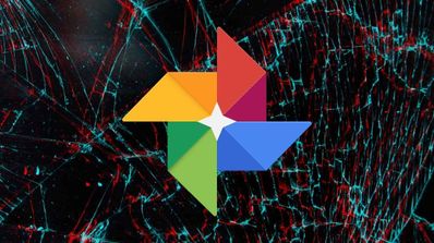 Logo Google Photos Cristal Roto
