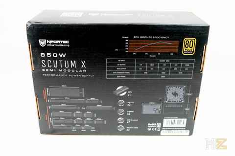 Nfortec SCUTUM X SemiMod 850W Fuente de alimentación para PC 80+ Bronze
