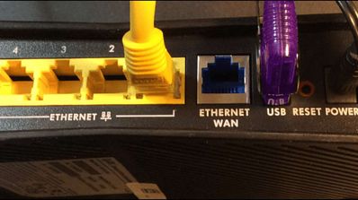 Puertos Traseros Router