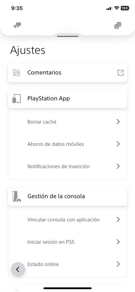 Estado PS4 App
