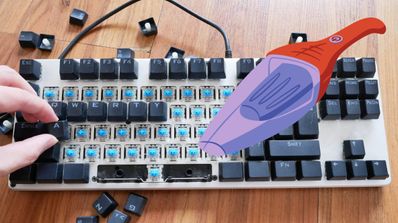 Aspirador limpiar teclado