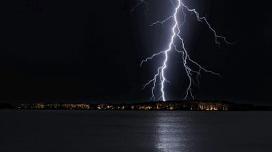 Tormenta con rayos
