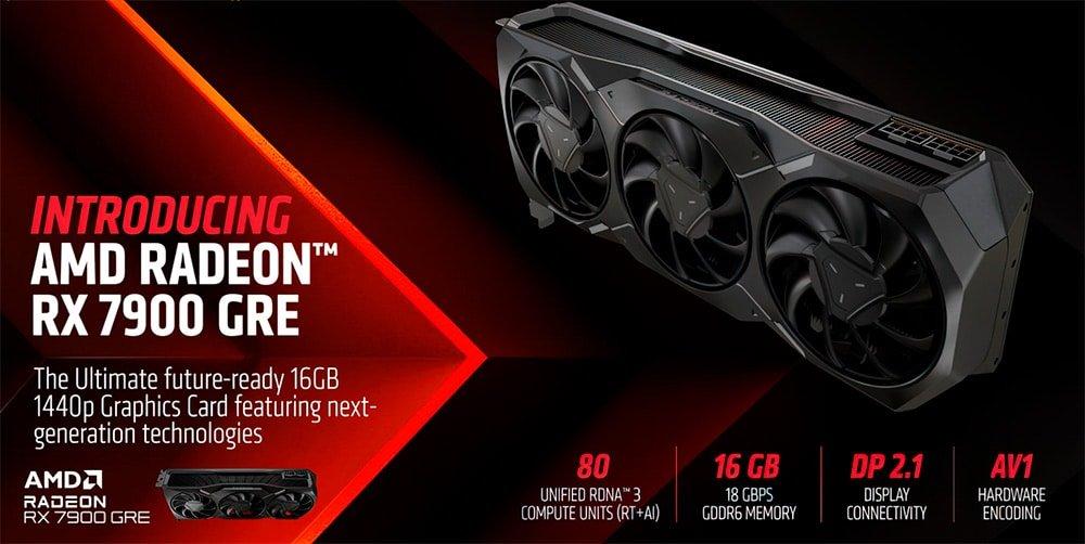características amd Radeon RX 7900 GRE