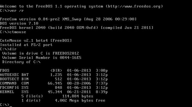 sistema operativo freedos