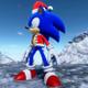 Sonic Frontiers Santa Claus.