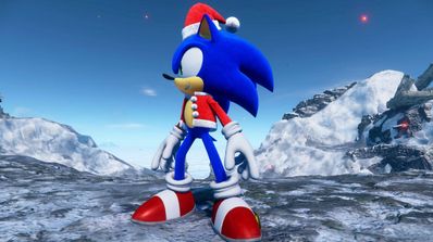 Sonic Frontiers Santa Claus.