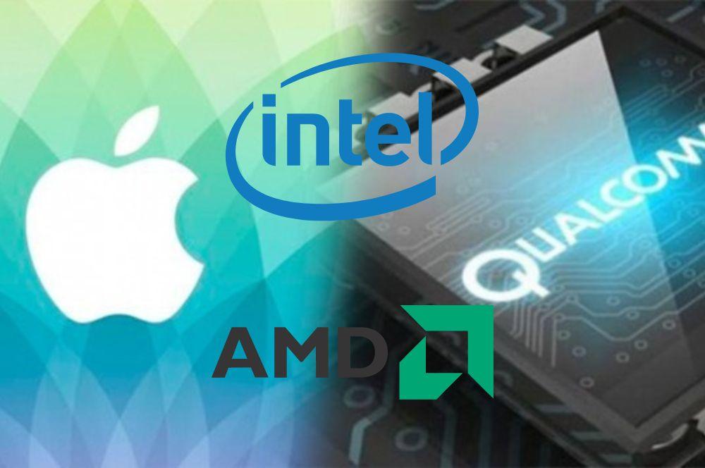 Apple Qualcomm Intel AMD