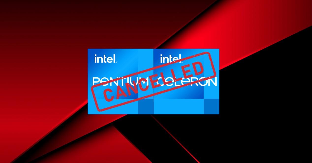Intel fin procesadores Pentium celeron