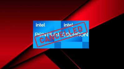 Intel fin procesadores Pentium celeron
