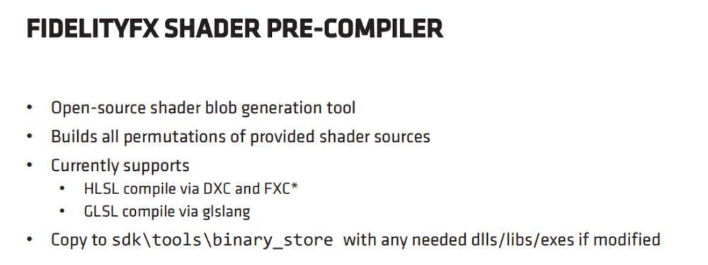 FidelityFX SDK Shader Precompiler