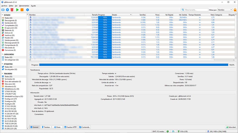 Cliente de torrent qBittorrent