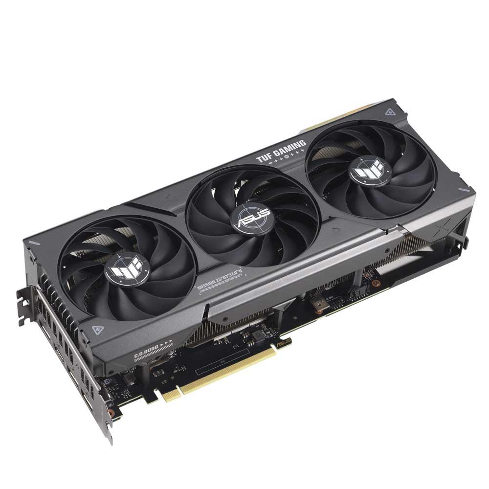 TUF Gaming GeForce RTX 4070 graphics card graphics card, front angled view